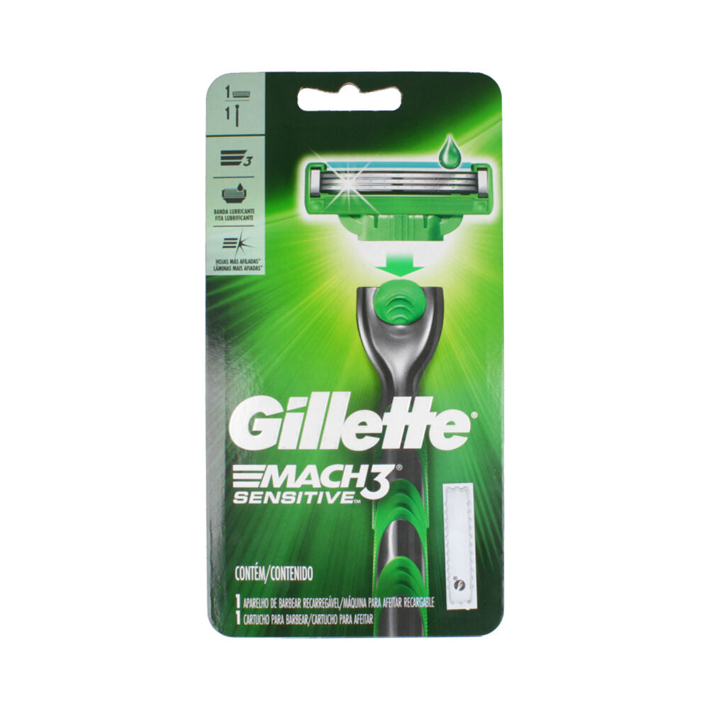 Maquina Afeitar Gillete Mach 3 Sensitive