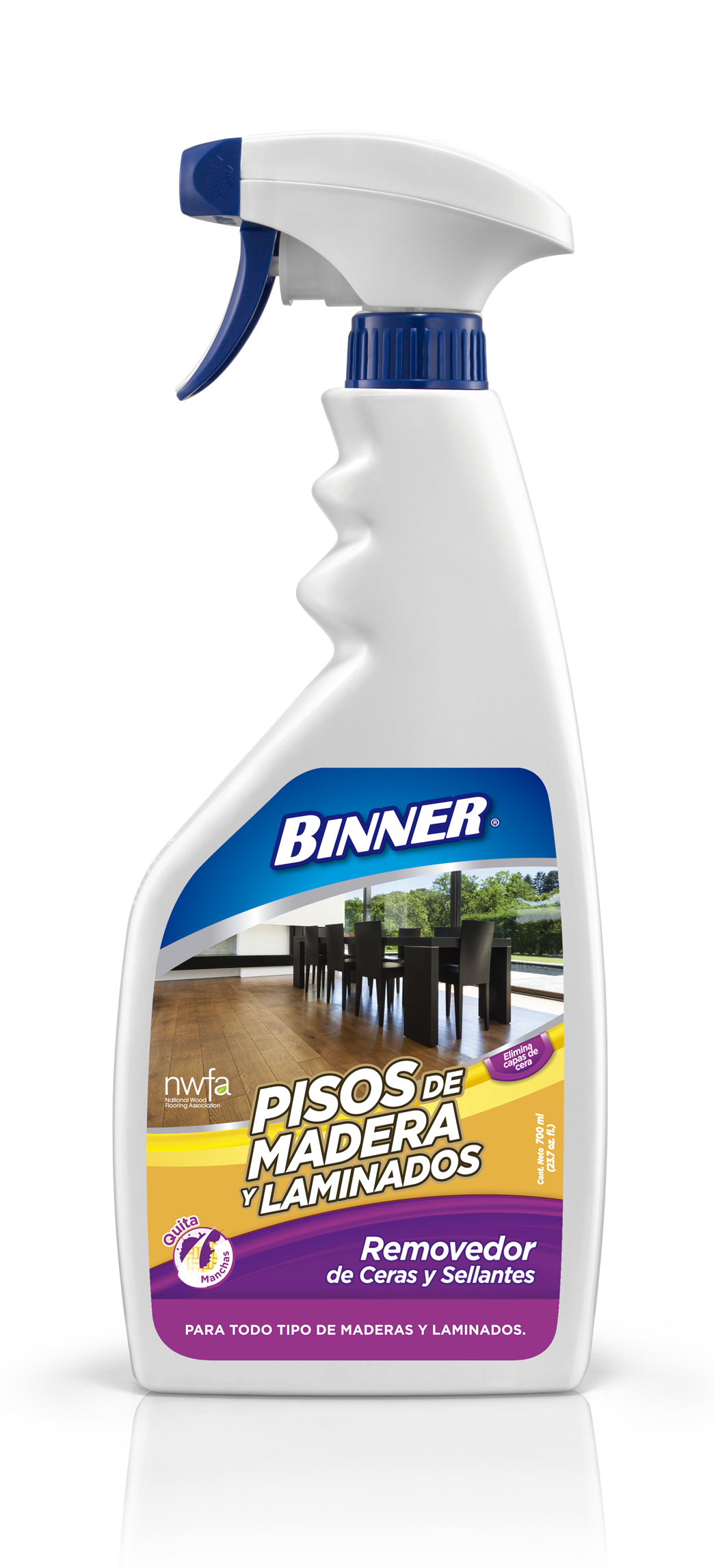 Removedor Binner 700 ml Pisos Laminados