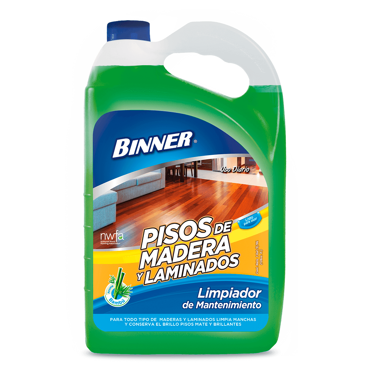 Limpiador Binner 3785 ml Pisos Laminados