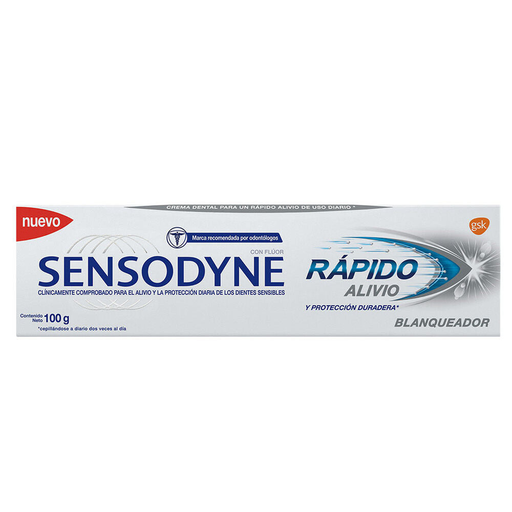Crema Dental Sensodyne 100 gr Rapido Alivio Blanqueadora