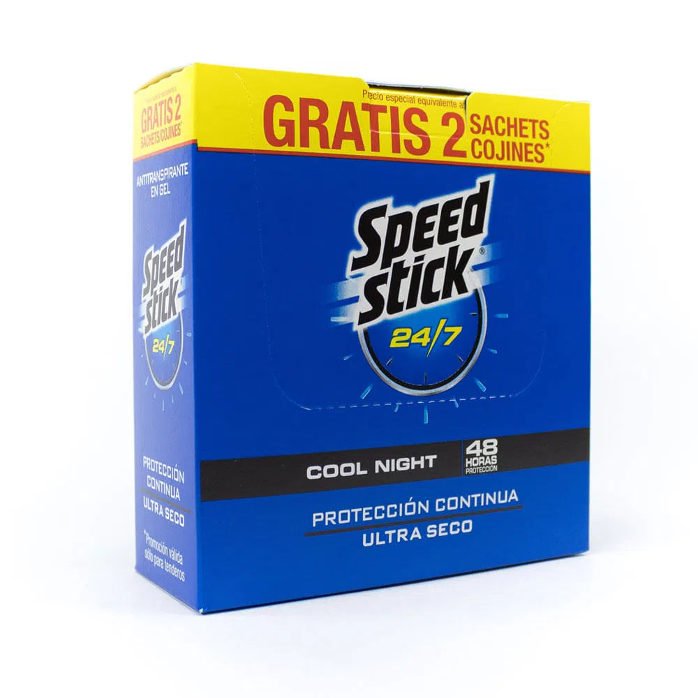 Desodorante Speed Stick Caja 18 sobres Gel