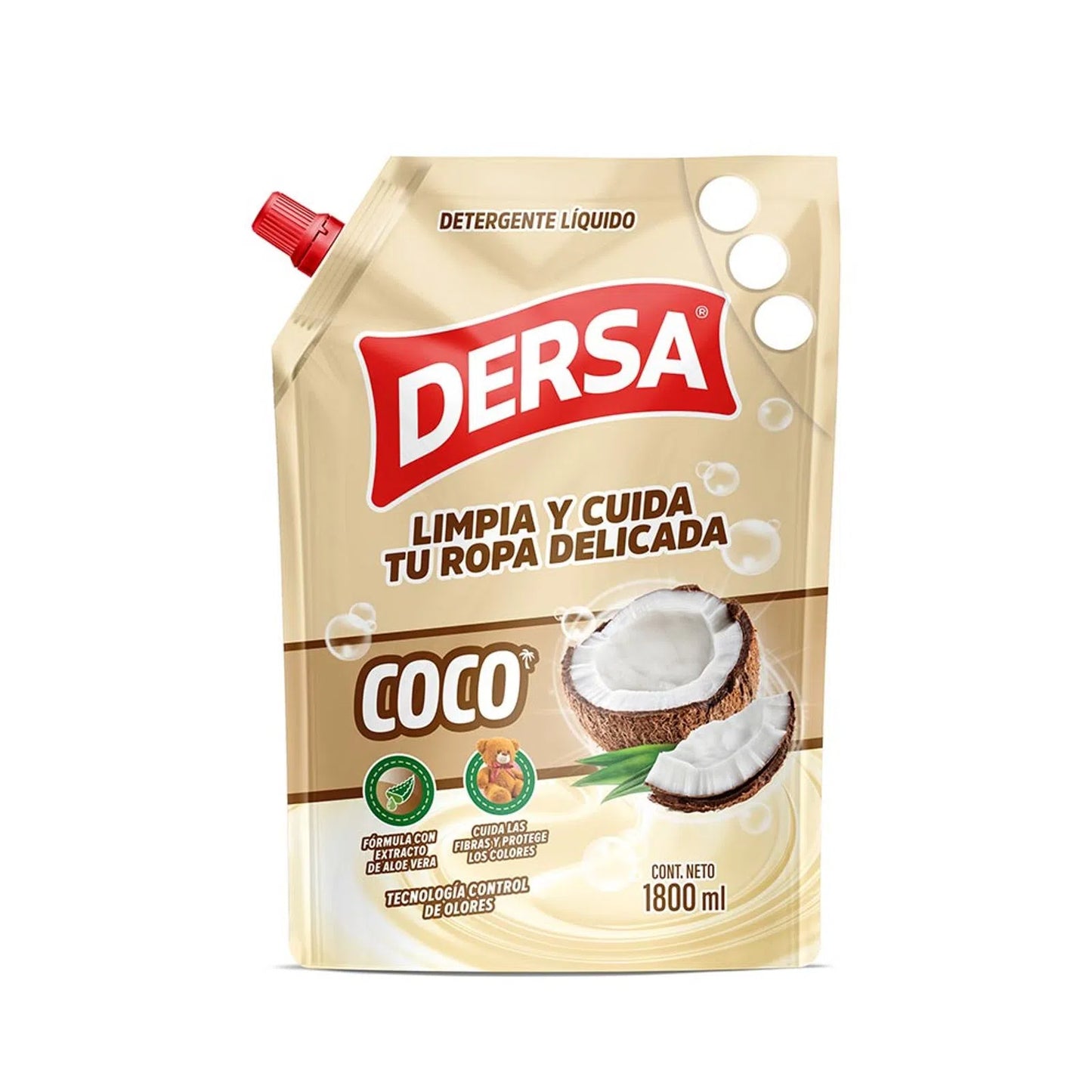 Detergente Liquido Dersa 1800 ml Coco
