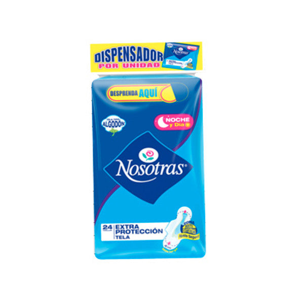 Toallas Higienicas Nosotras Extra Proteccion 24 Unidades