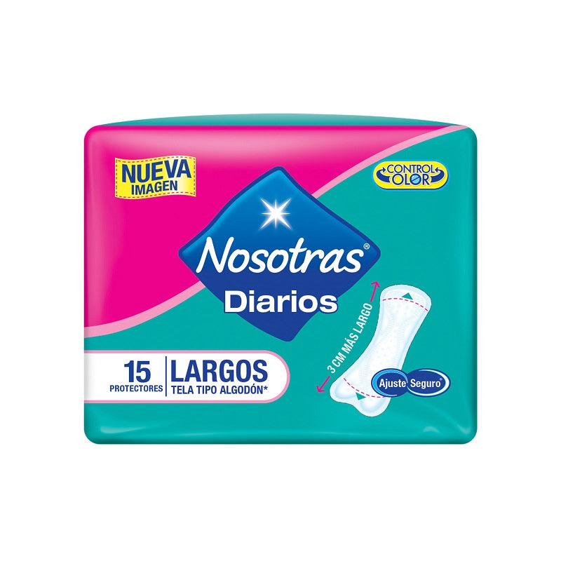 Protectores Higienicos Nosotras Largos 15 Unidades