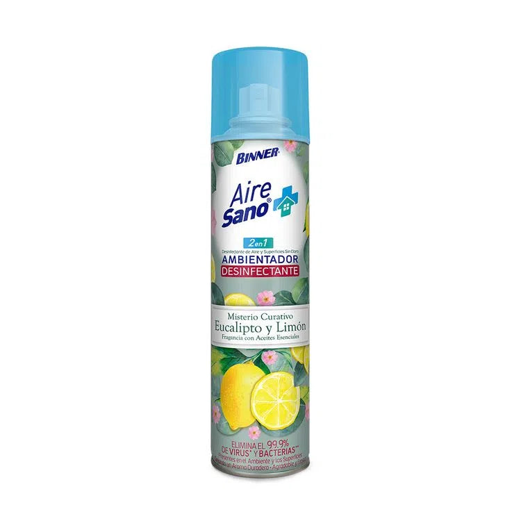 Ambientador Desinfectante Binner 400ml Eucalipto-Limon