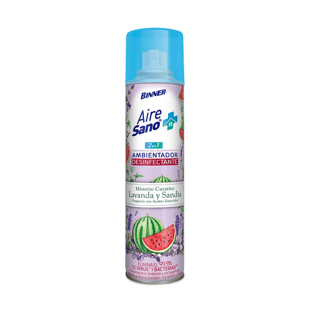 Ambientador Desinfectante Binner 400ml Lavanda-Sandia