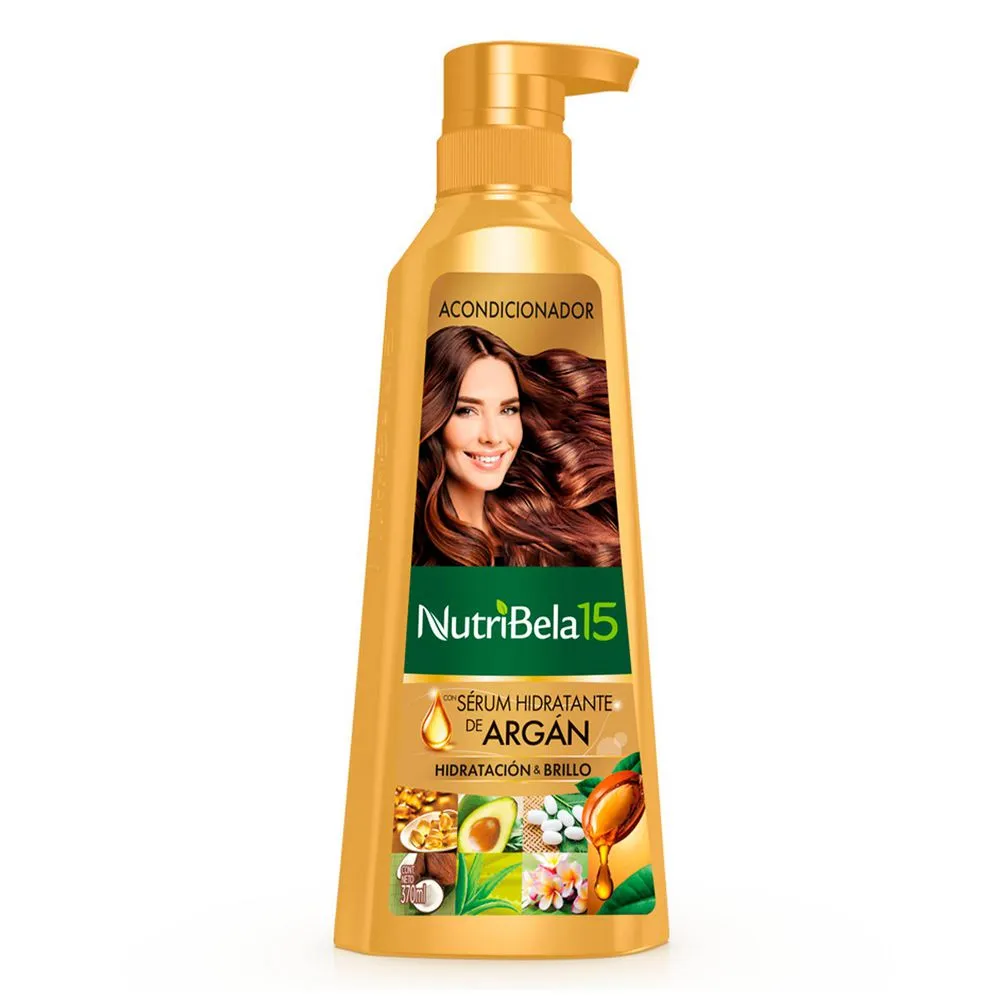 Acondicionador Nutribela 370 ml Con Serum Hidratante De Argan