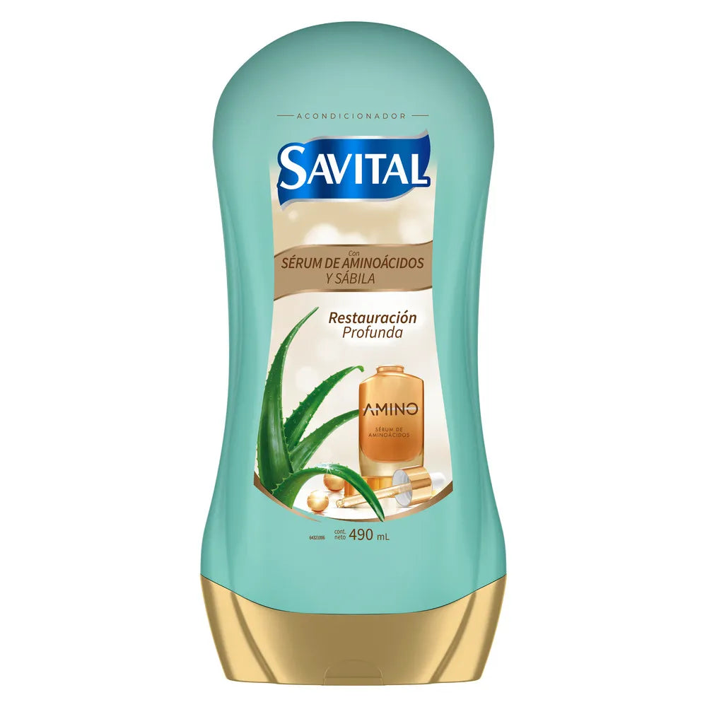 Acondicionador Savital 490 ml Serum de Aminoacidos y Sabila