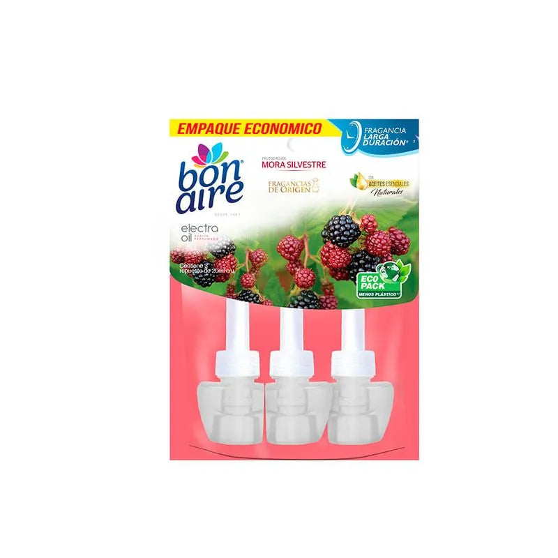 Ambientador Bonaire Electrico Mora Silvestre x 3 Repuesto Oferta