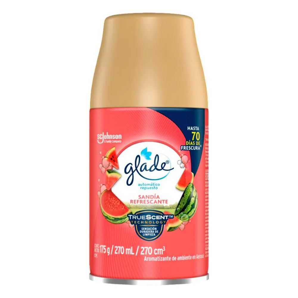 Ambientador Glade Automatico Repuesto 270 ml Sandia Edicion Limitada