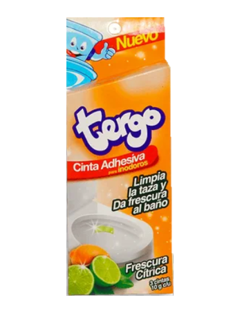 Cinta Adhesiva Tergo Para Inodoros 30 Gr 3 Unidades Frescura Citrica