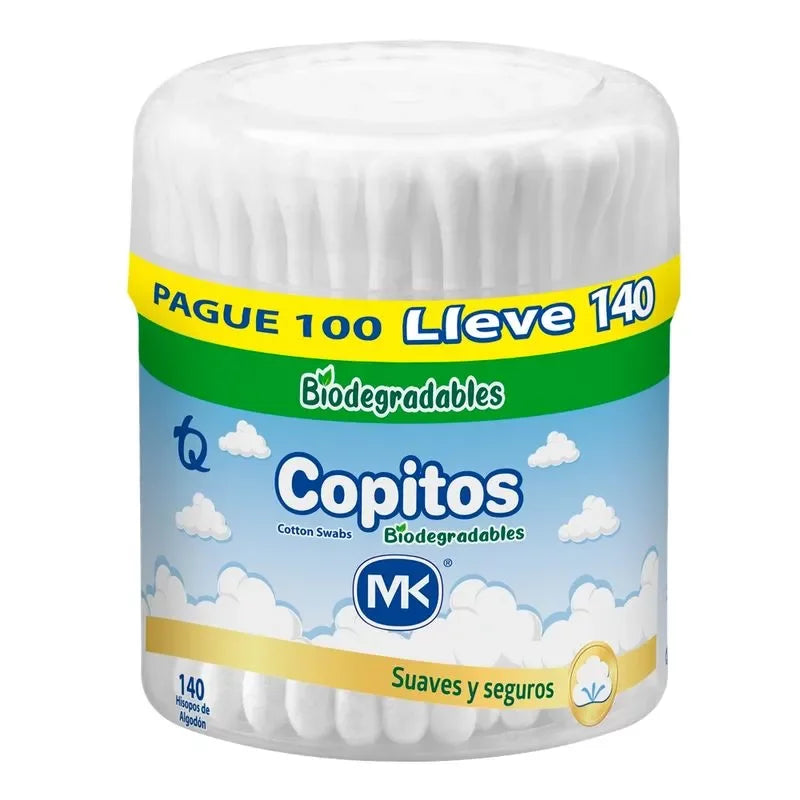 Copitos MK Biodegradables 140 Unidades