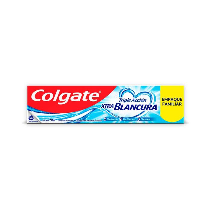 Crema Dental Colgate 150 ml Triple Accion Extra Blancura