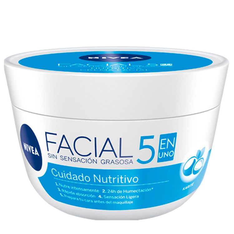 Crema Nivea Cuidado Facial 100 ml Nutritiva