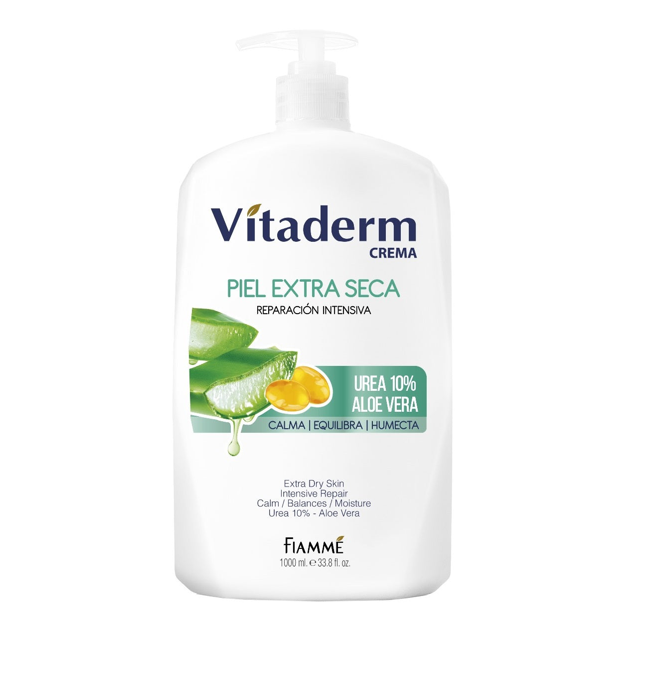 Crema Vitaderm 1000ml Urea 10% Y Aloe vera