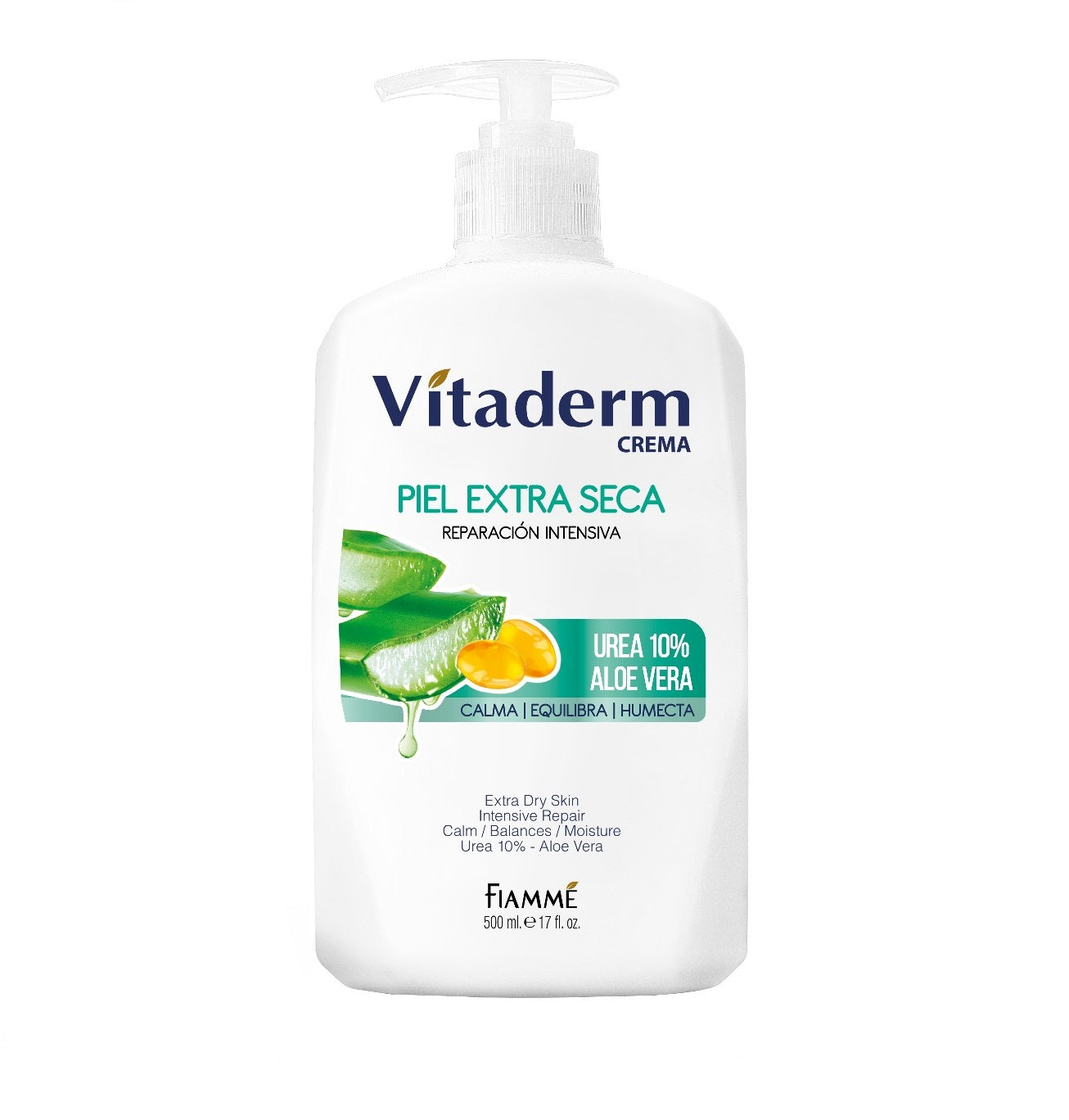 Crema Vitaderm 500 ml Urea 10% Y Aloe vera