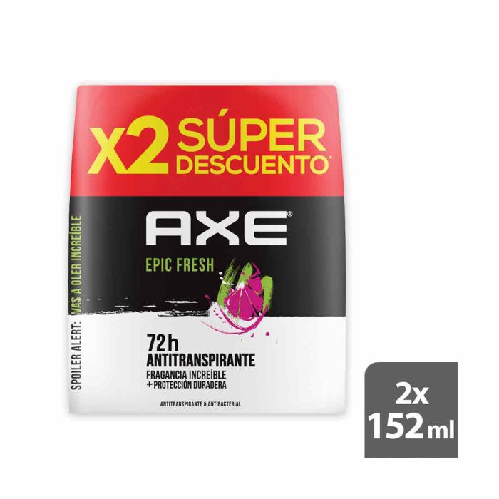 Desodorante Axe 152 ml 2 Unidades Epic Fresh Oferta