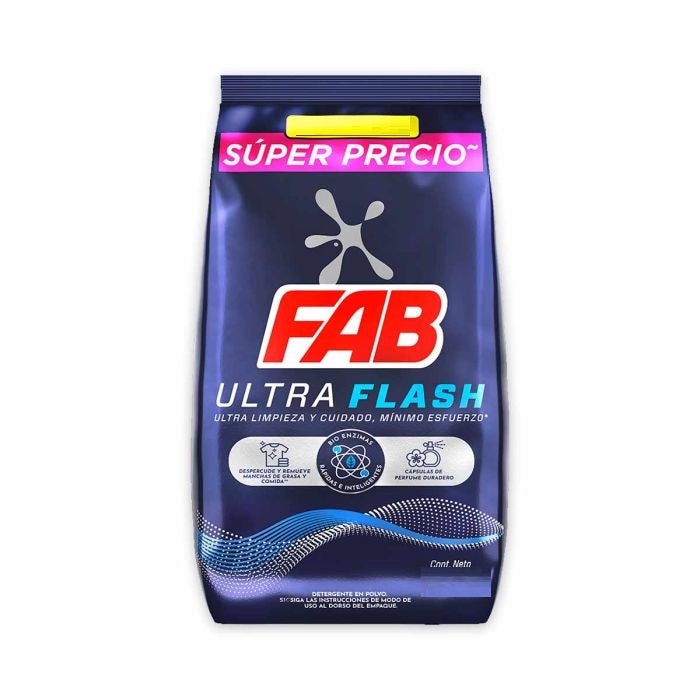 Detergente Fab 5000 gr Ultra Flash Precio Especial