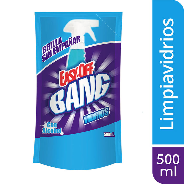 Limpiavidrios Easy-Off Bang 500 ml Con Alcohol Doypack
