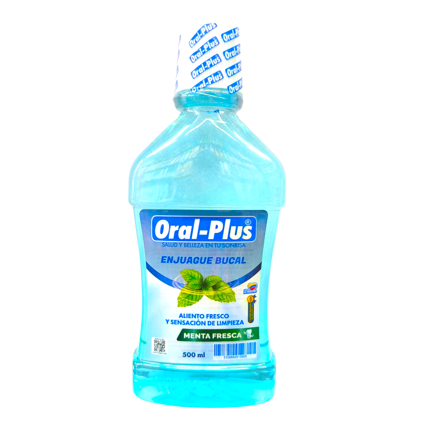 Enjuague Bucal Oral Plus 500 ml Menta Fresca
