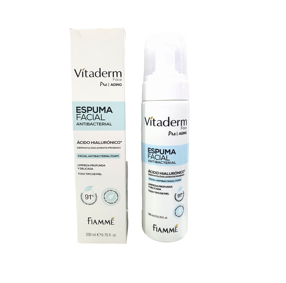 Espuma Facial Vitaderm 200 ml Acido Hialuronico