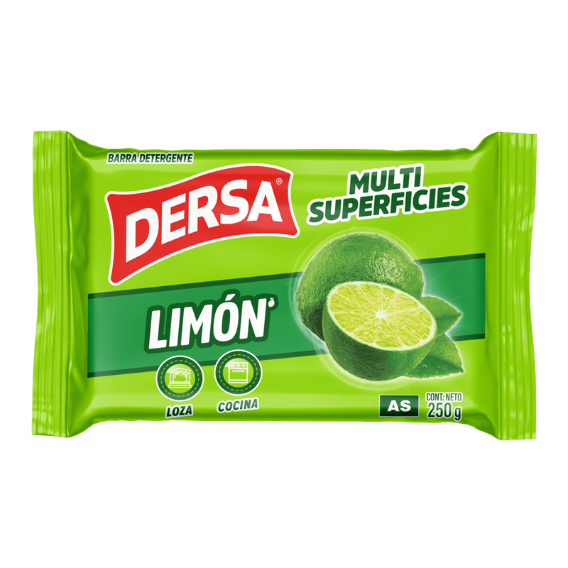 Jabon Barra Dersa Limon Multiusos 250 gr