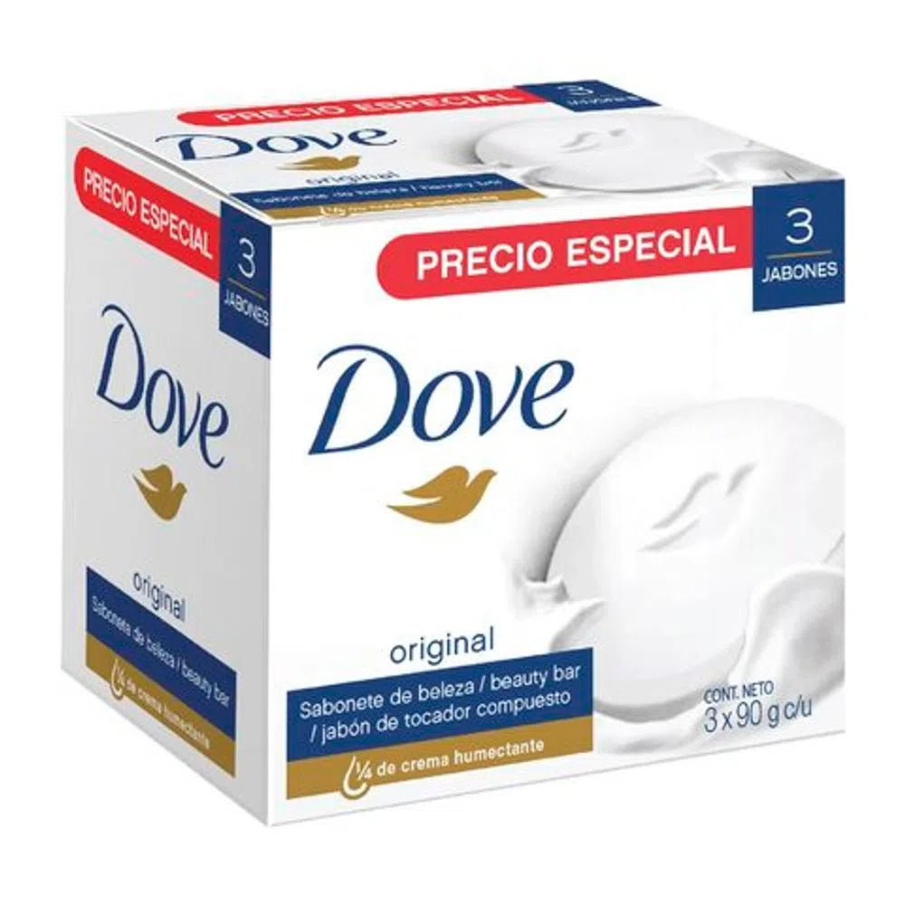 Jabon Dove 90 gr 3 Unidades Original Oferta