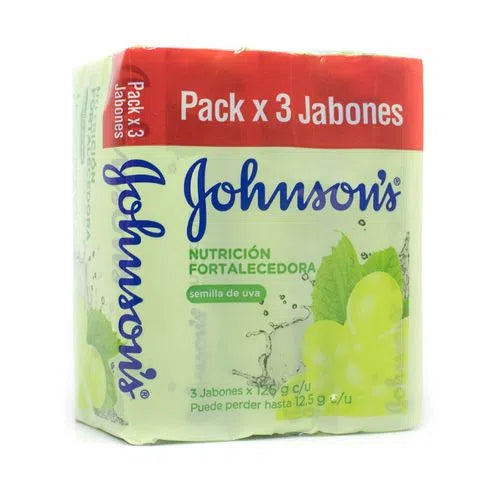 Jabon Jhonsons 110 x 3 Semillas De Uva