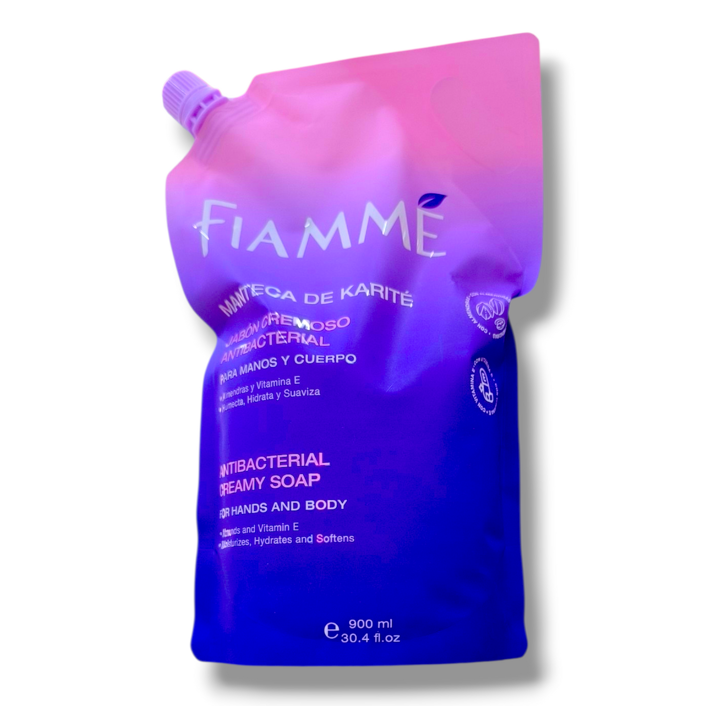 Jabon Liquido Manos Fiamme 900 ml Manteca De Karite