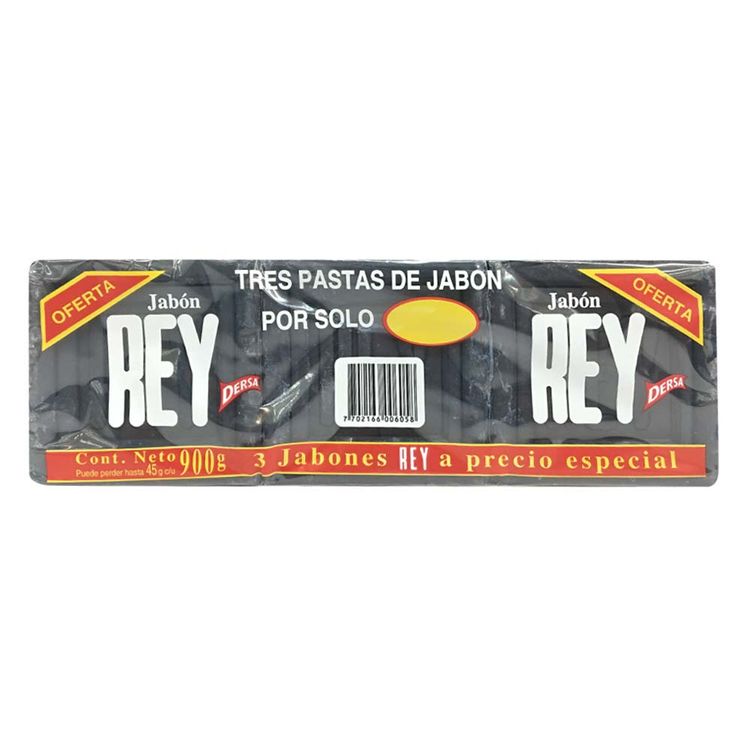 Jabon Rey 300 Gr 3 Unidades
