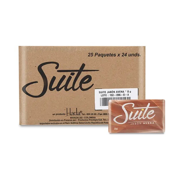 Jabon Suite Avena Hotel Caja 25 Paquetes X 24 Unidades