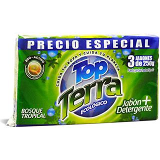 Jabon Top Terra 230 Gr 3 Unidades Bosque Tropical