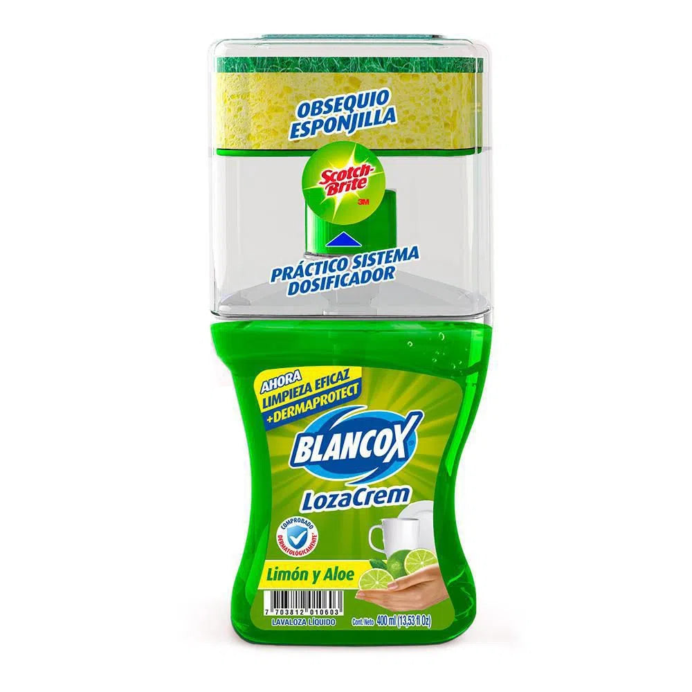 Lavaloza Liquido Blancox Lozacrem 400 ml Limon y Aloe