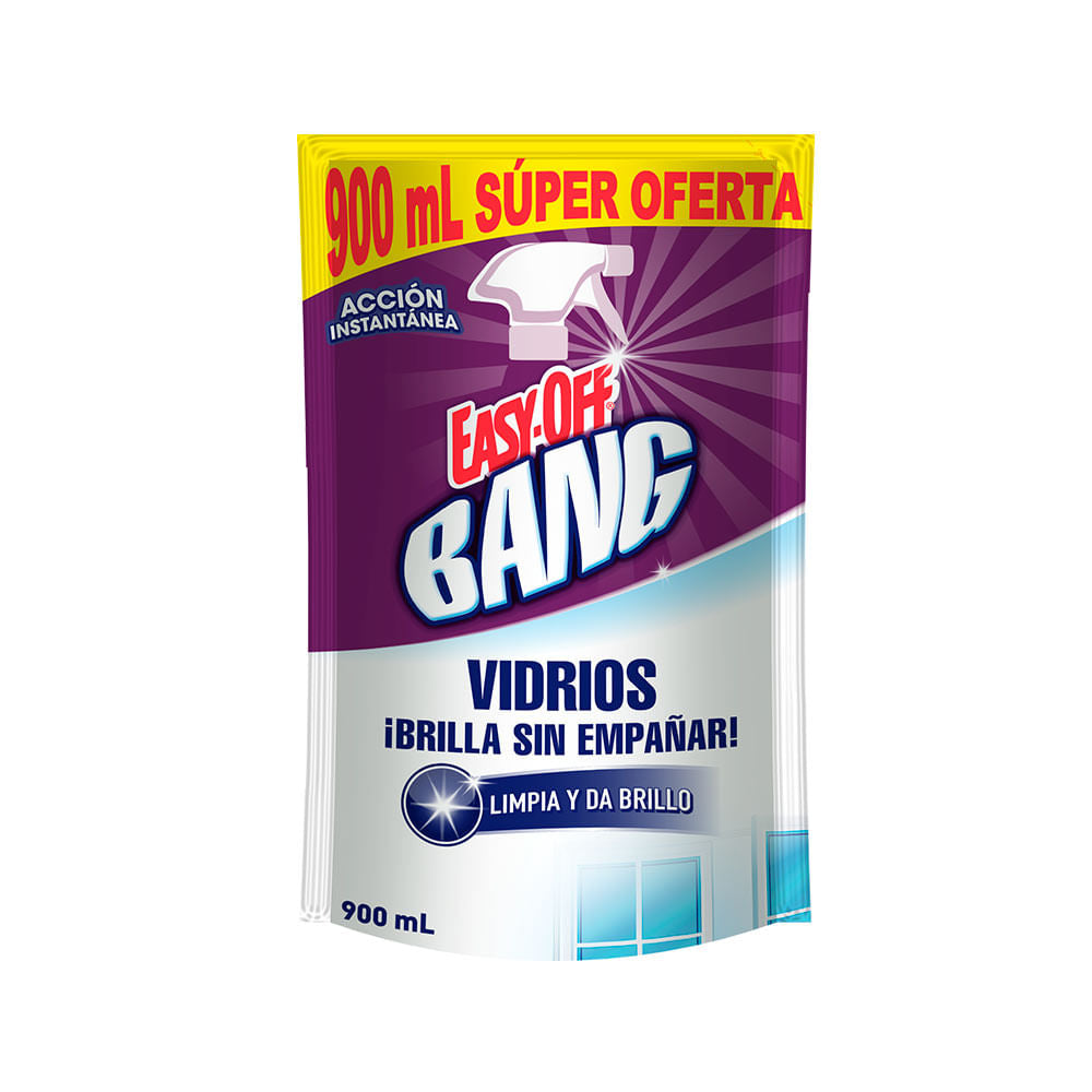Limpiavidrios Easy-Off Bang 900 ml Doypack