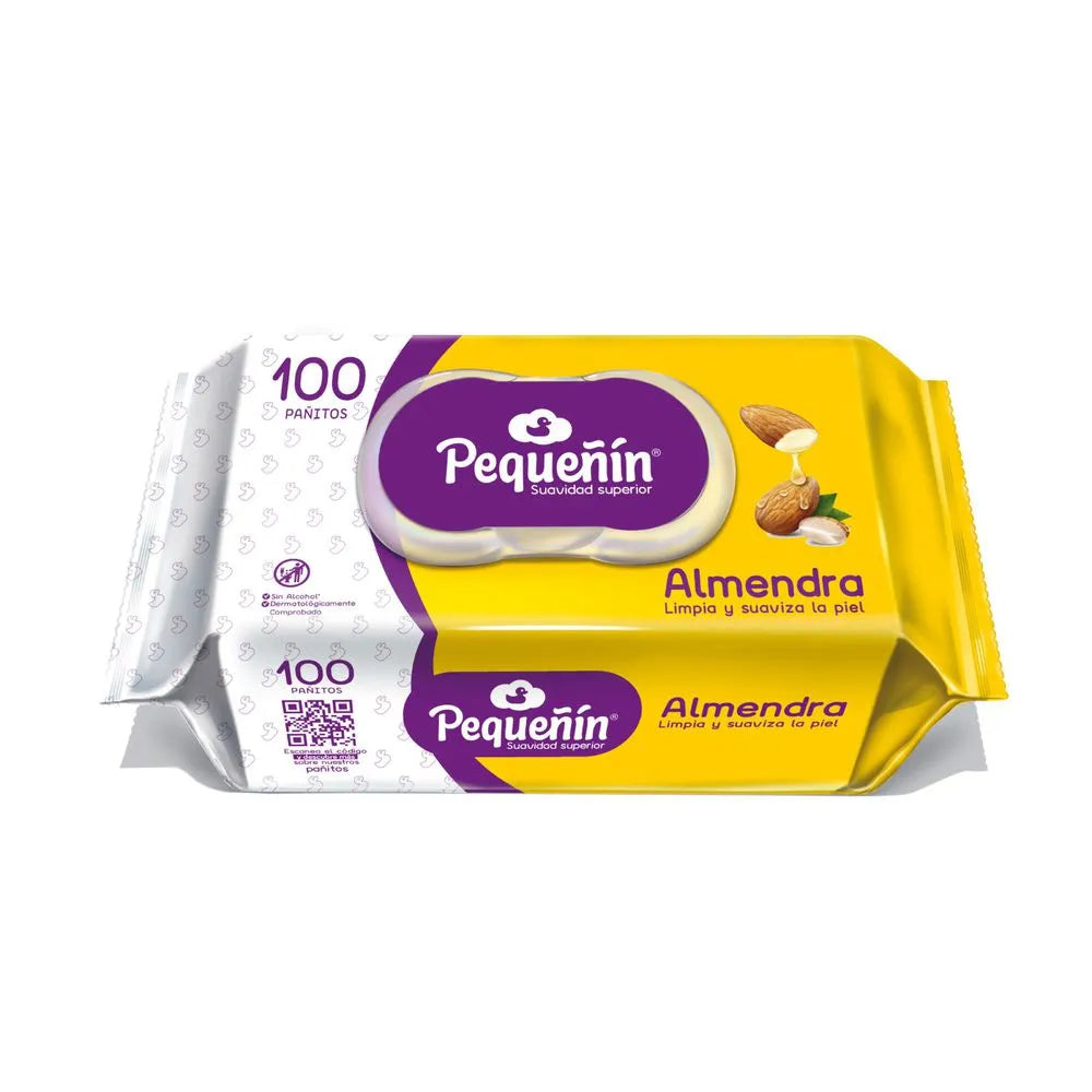 Pañitos Humedos Pequeñin x 100 Almendra