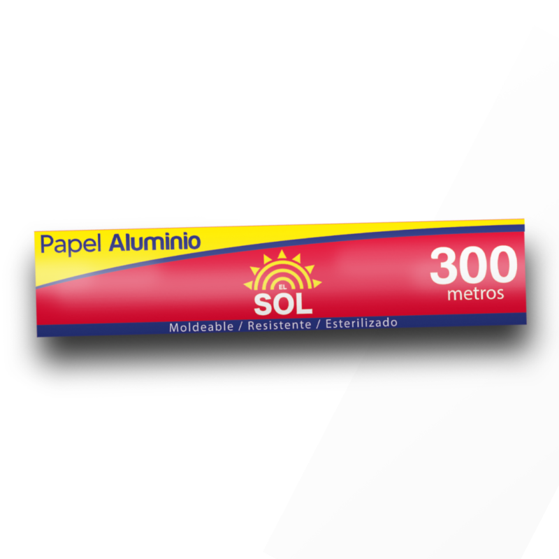 Papel Aluminio El Sol 300 mt