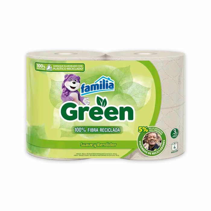 Papel Higienico Familia Green 4 Unidades