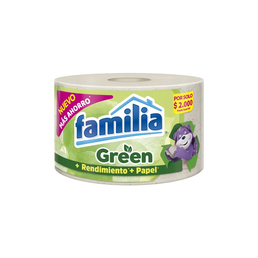 Papel Higienico Familia Green Unidad