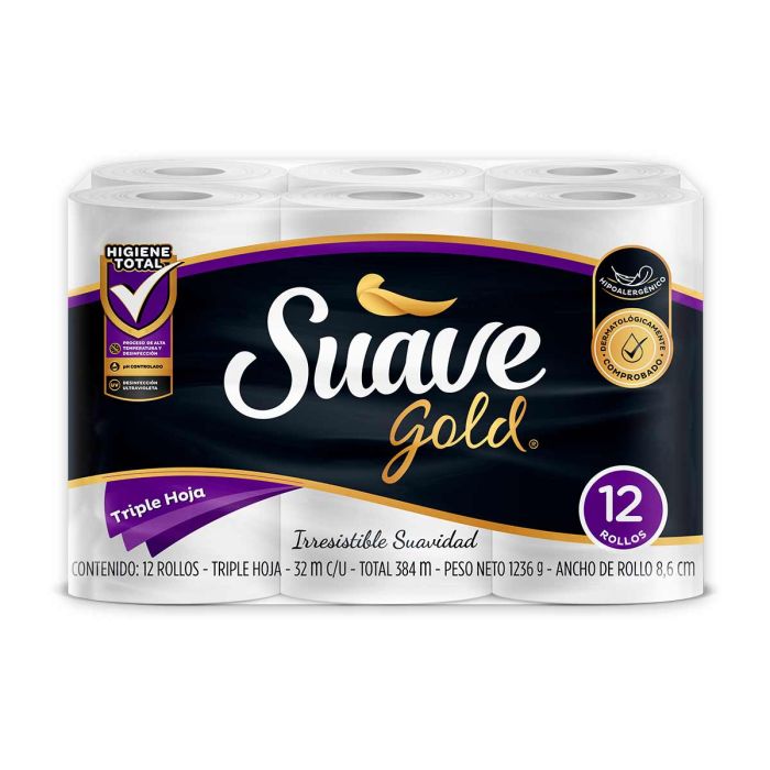 Papel Higienico Suave Gold 12 Unidades