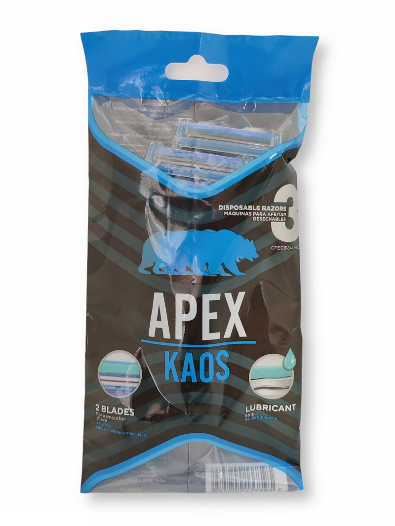 Cuchilla Afeitar Apex 2 Hojas 3 Unidades Men Oferta