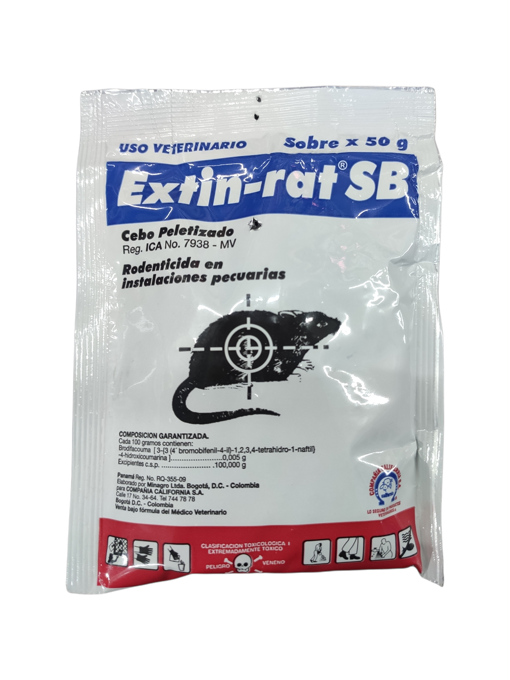 Veneno Para Ratones Extin Rat 50 Gr