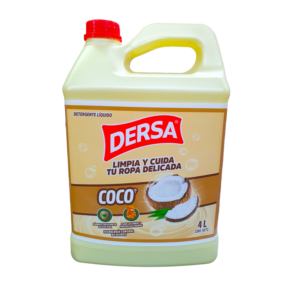 Detergente Liquido Dersa 4000 ml Coco