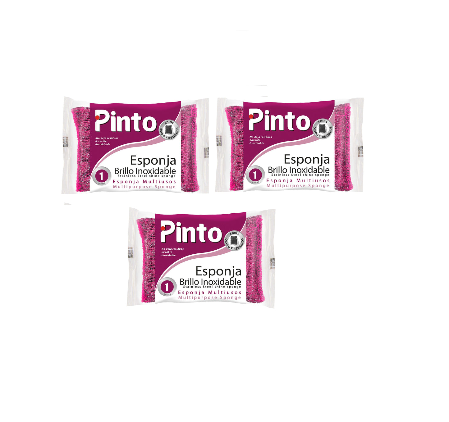 Esponja Pinto Ollas y Brillo Inoxidable x 3 Oferta
