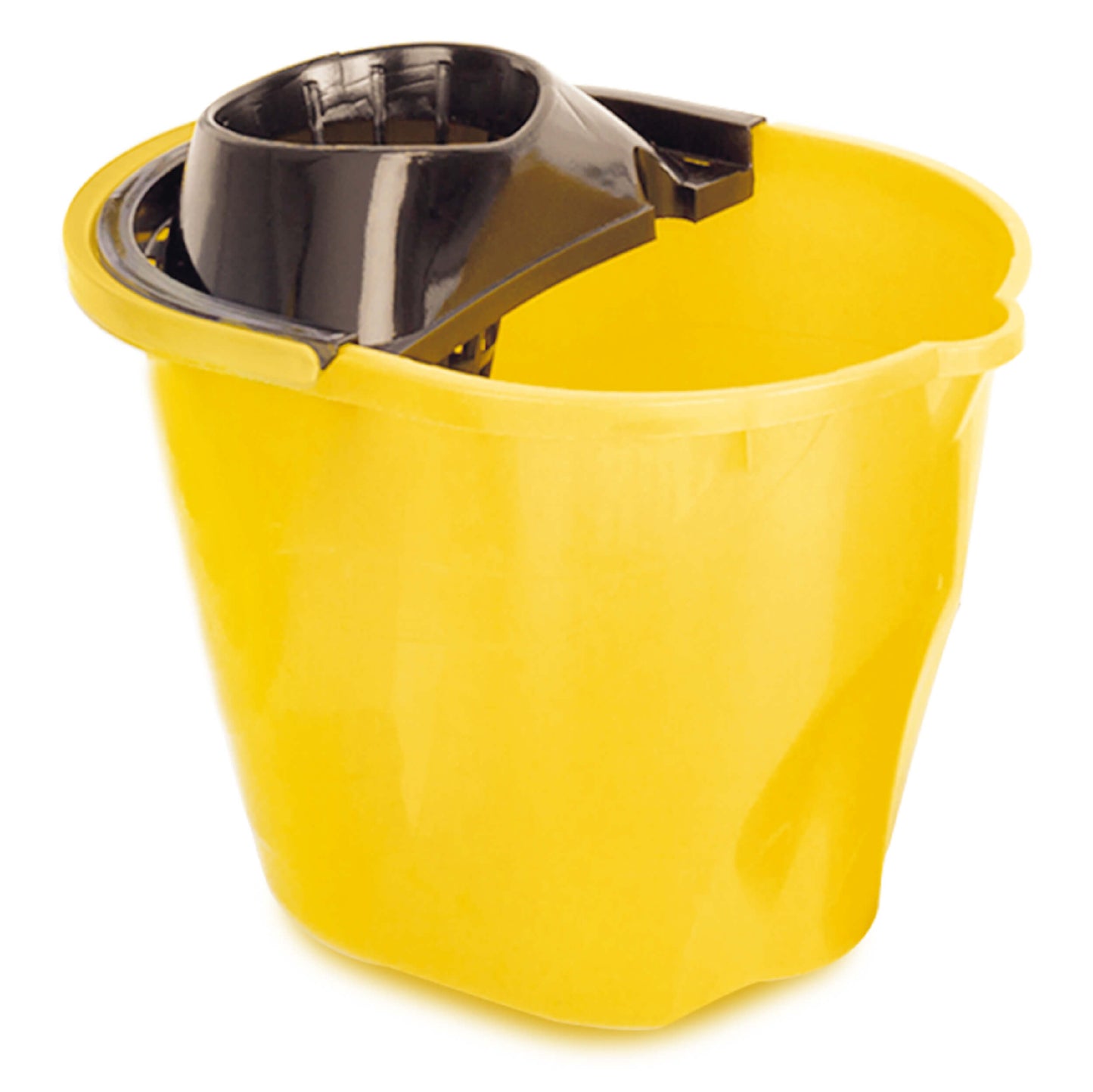 Balde Pinto 12 Litros Premium Amarillo + Exprimidor