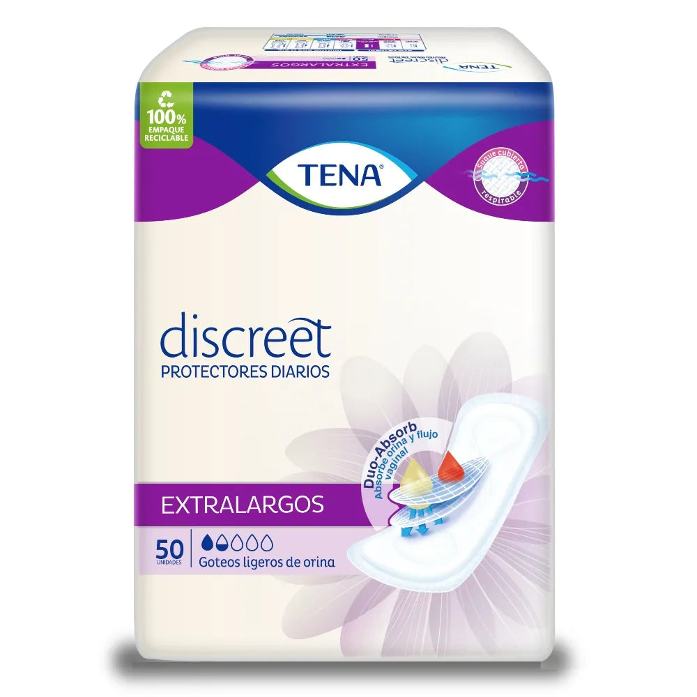 Protectores Higienicos Tena Extralargos 50 Unidades