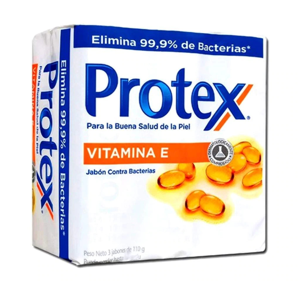 Jabon Protex 110 gr 3 Unidades Vitamina E