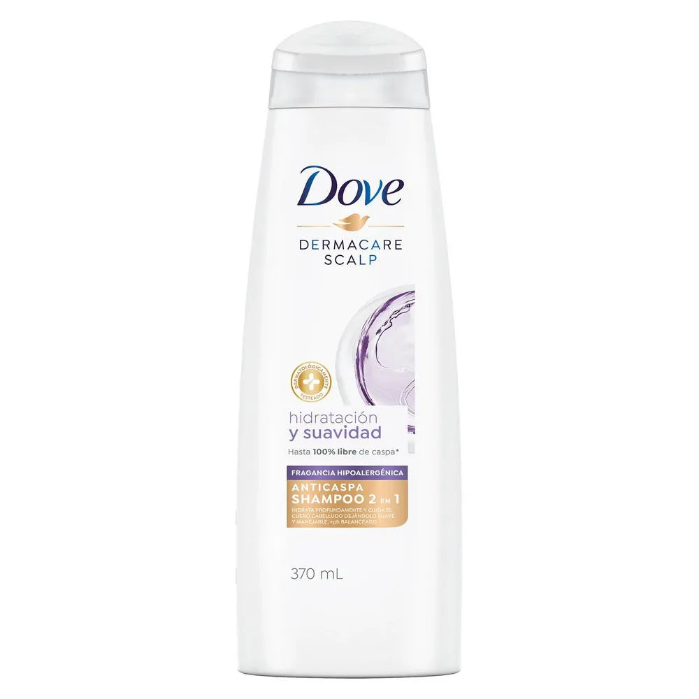 Shampoo Dove 370 ml Hidratacion y Suavidad