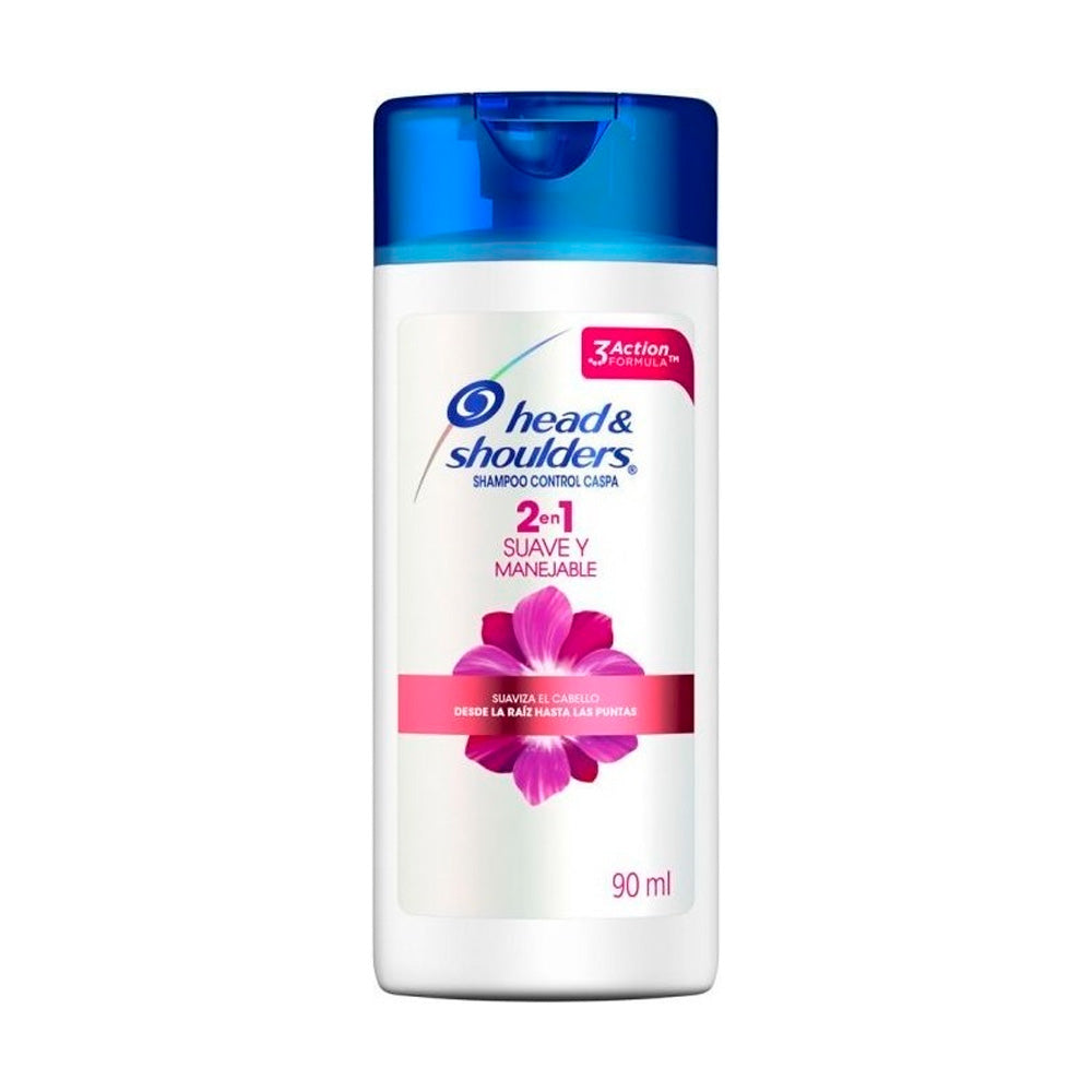 Shampoo Head And Shoulder 90 ml Suave y Manejable 2 En1