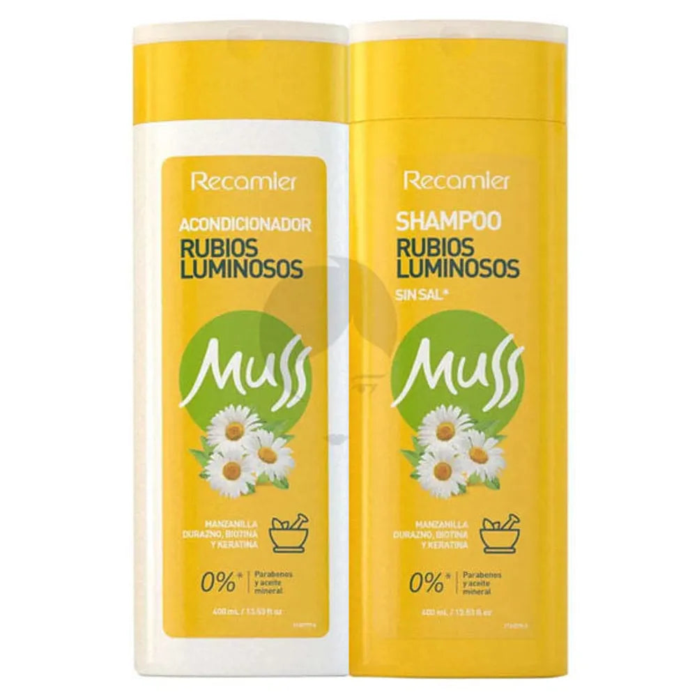 Shampoo Muss 400 ml + Acondicionador 400 ml Rubios Luminosos