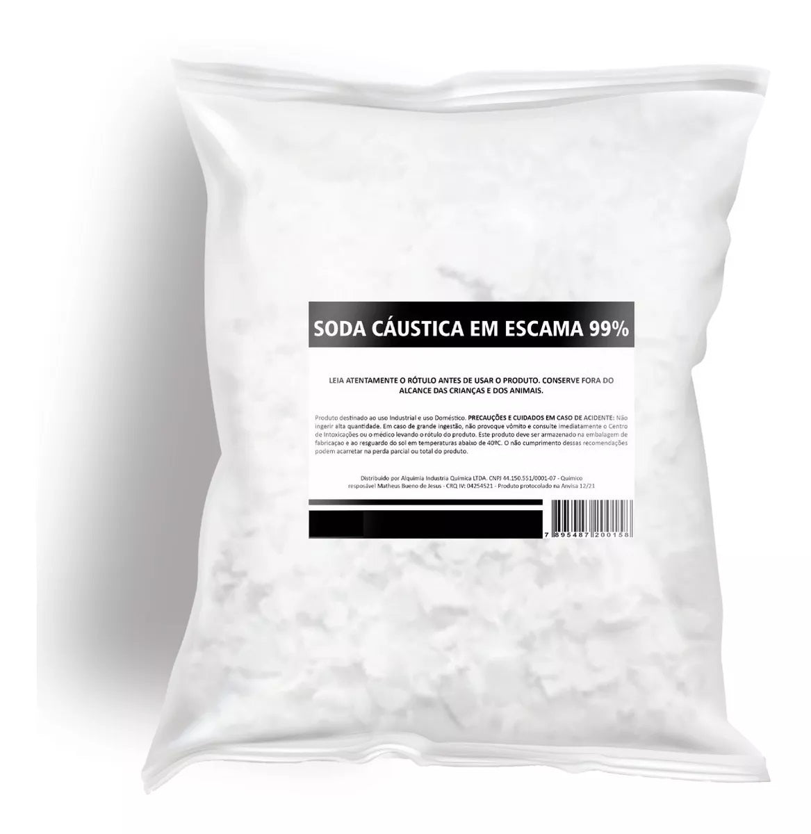 Soda Caustica En Escamas 1000 gr